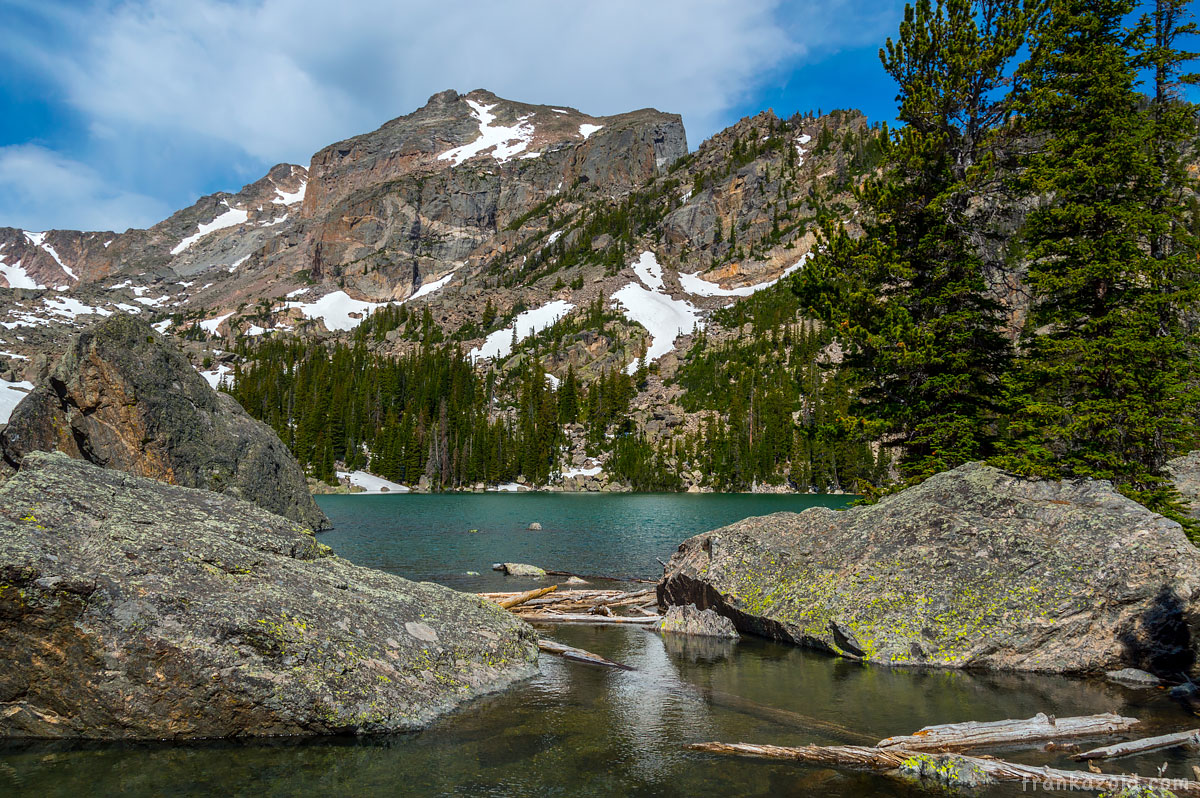 Big Alaska trip: part 6, Arizona, 2017 photo: mountains with a lake behind rocks