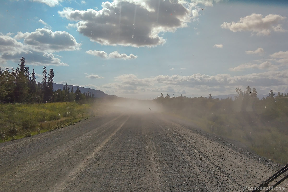 Drity road in the middle of nowhere in Canada